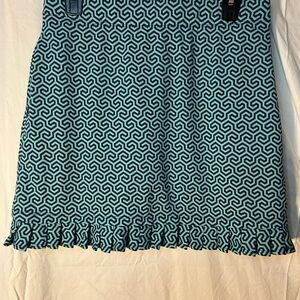 J. McLaughlin Teal Geometric skort Skirt athletic wear